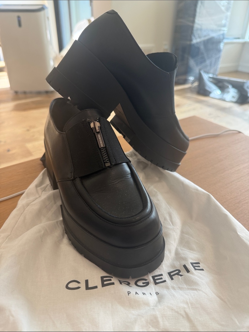 Clergerie chunky “well loafers” size 37 black